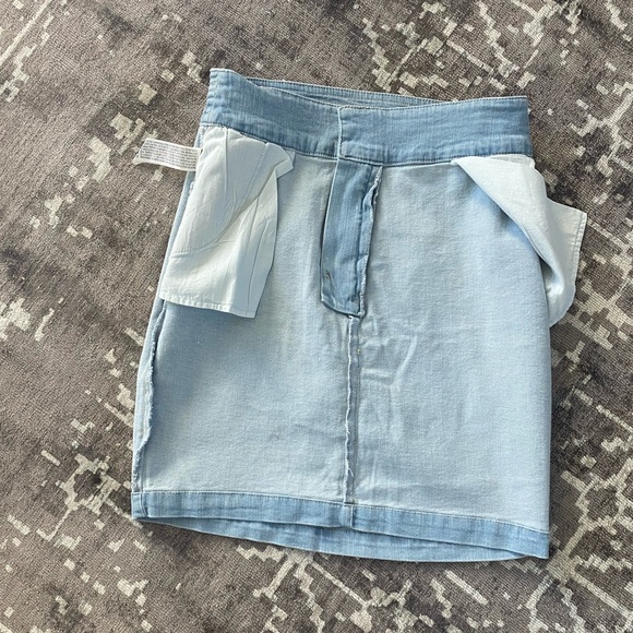 NWT Size M light blue high waisted Forever 21 mini skirt - Picture 2 of 11